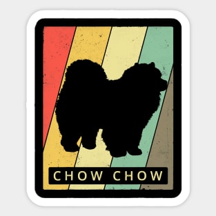 Chow Chow Dog Retro Vintage Sticker